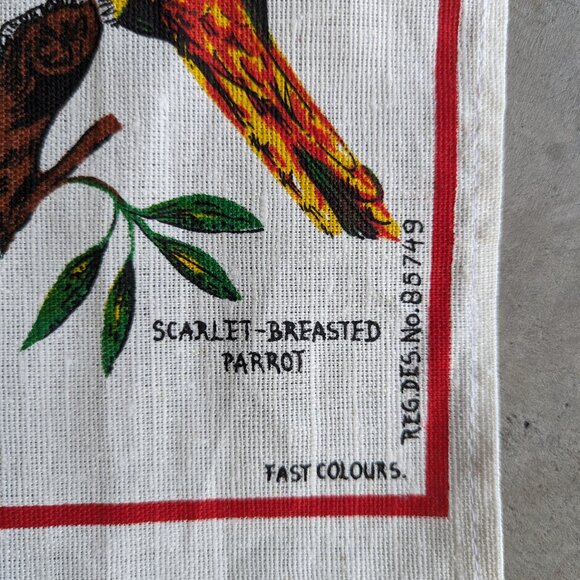 Australian Parrots Linen and Cotton Dish Towel - Picture 4 of 8